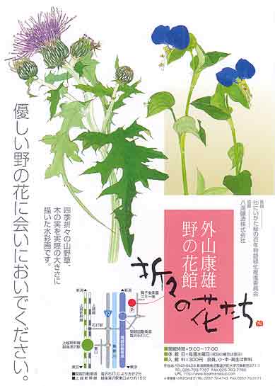 外山康雄 『野の花館』 折々の花たち